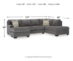 Broyhill Glynn-Cove Iron Sectional -Living Room Furniture Store combo980199 3